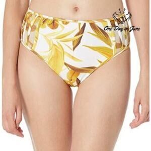 Bcbgmaxazria Palm Leaf High Waist Bikini Bottom Size 6